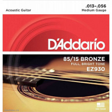 EZ930 AMERICAN BRONZE 85/15 Струны для акустической гитары Medium 13-56 D`Addario