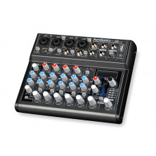 AuraSonics K8 компактный микшерный пульт 2 мик.+2 мик.моно/линейных стерео+1 лин.стерео+FXстерео