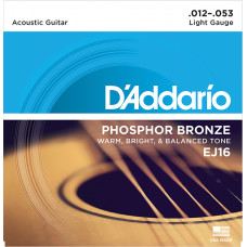 DADDARIO Струны для акустической гитары 6 шт. EJ16