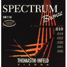 SB110 Spectrum Bronze Комплект струн для акустической гитары, сталь/бронза, 010-050, Thomastik