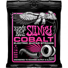 Ernie Ball 2723 комплект струн Super Slinky Cobalt для 6-струнной электрогитары