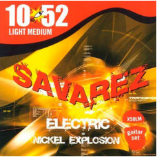 X50LM Explosion Комплект струн для электрогитары, никелированные, 10-52, Savarez