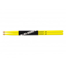7KLHBYL5B Yellow 5B Барабанные палочки, граб, флуоресцентные желтые, Kaledin Drumsticks