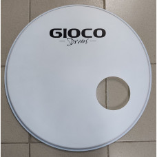 Gioco 22188CM 22" Пластик для бас барабана, передний, однослойный, с напылением, отверстие