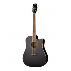 AD880CE-BK Standard Series Электро-акустическая гитара, с вырезом, черная, Cort