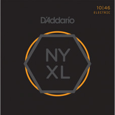 NYXL1046 NYXL Комплект струн для электрогитары, никелированные, Regular Light, 10-46, D'Addario