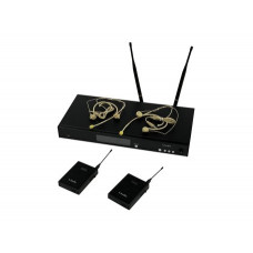 RWS-2BHS Беспроводная микрофонная система, 2 головных микрофона, LAudio