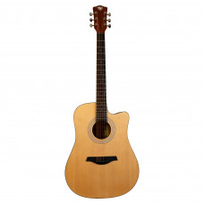 ROCKDALE Aurora D3 C NAT Gloss акустическая гитара. Форма корпуса дредноут с вырезом. Цвет натуральн