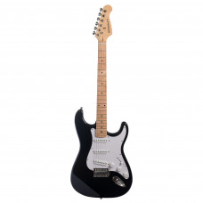 ROCKDALE Stars Plus SSS Maple Black Электрогитара. Форма корпуса стратокастер. Цвет черный. Глянцево