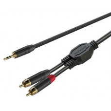ROXTONE GPTC140/1 Аудио-кабель , JACK(S) 3,5MM-2*RCA , 1 м