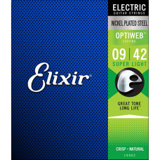 ELIXIR 19002 Optiweb Комплект струн для электрогитары 09-42