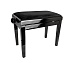 HY-PJ018B-GLOSS-BLACK Банкетка, черный/черный, вельвет, Rin HY-PJ018B-GLOSS-BLACK Банкетка, черный/черный, вельвет, Rin
